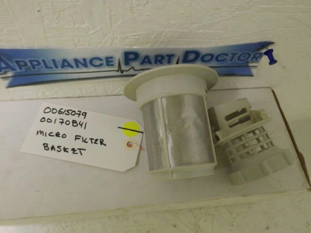 BOSCH DISHWASHER 00615079 00170841 MICRO FILTER BASKET USED BOSCH DISHWASHER 00615079 00170841 MICRO FILTER BASKET USED